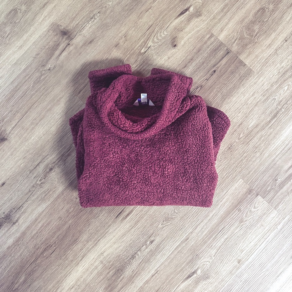 JoyLab Maroon Cowl Neck Sweater